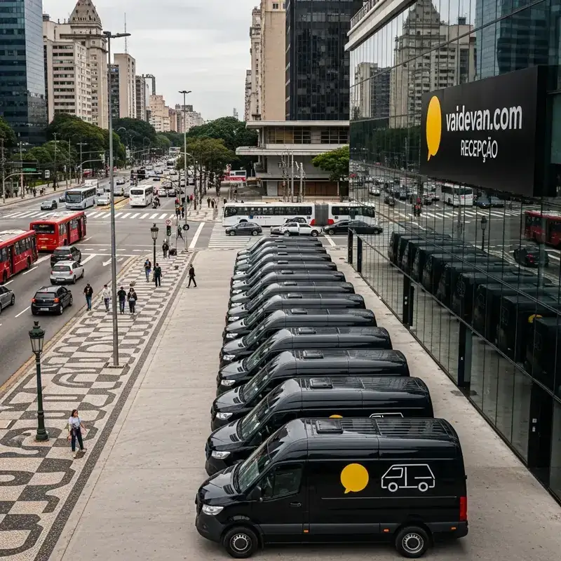 Van executiva VaideVan para atendimento em Avenida Paulista