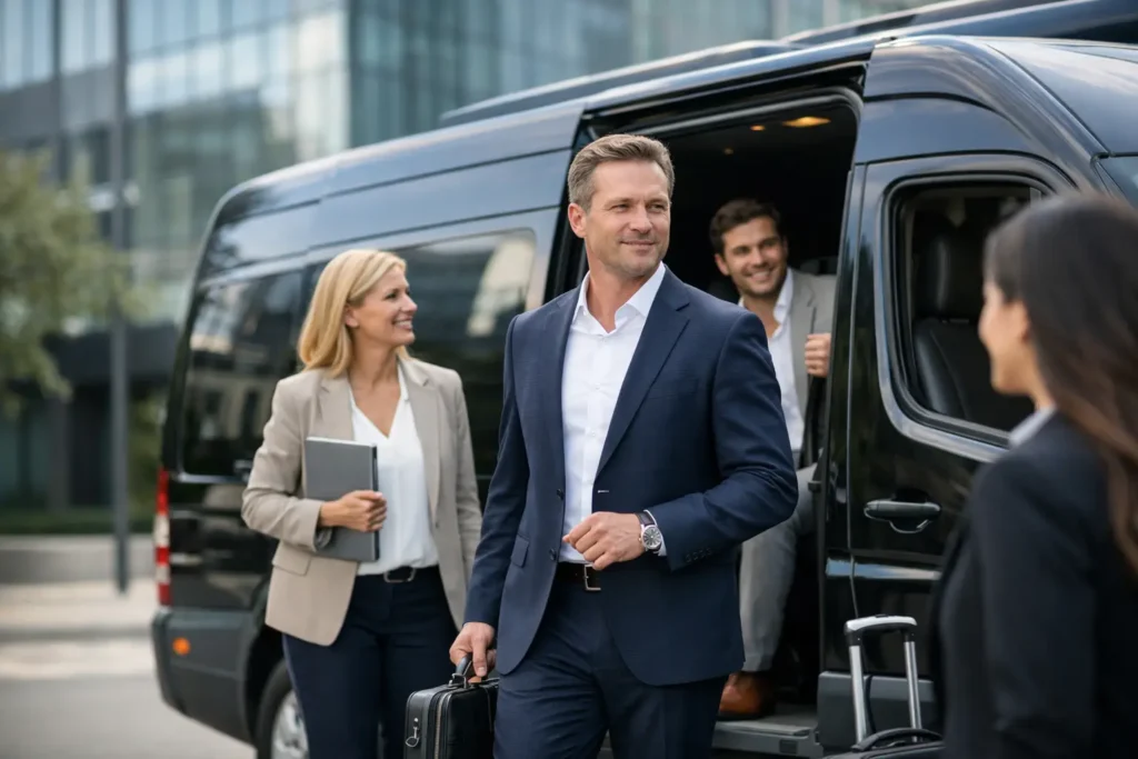 Vantagens da van executiva na rotina corporativa