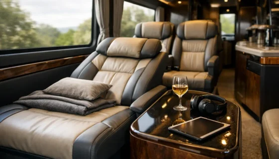 Van-banco-leito-SP para viagens premium