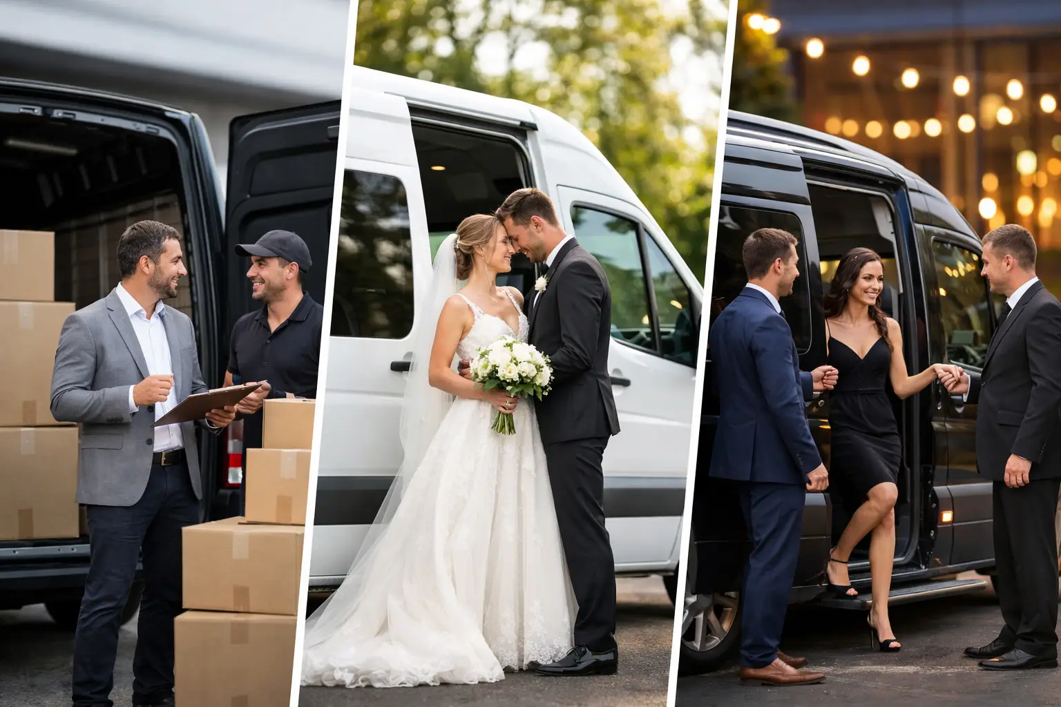 Consultoria e vans para logística, casamentos e eventos