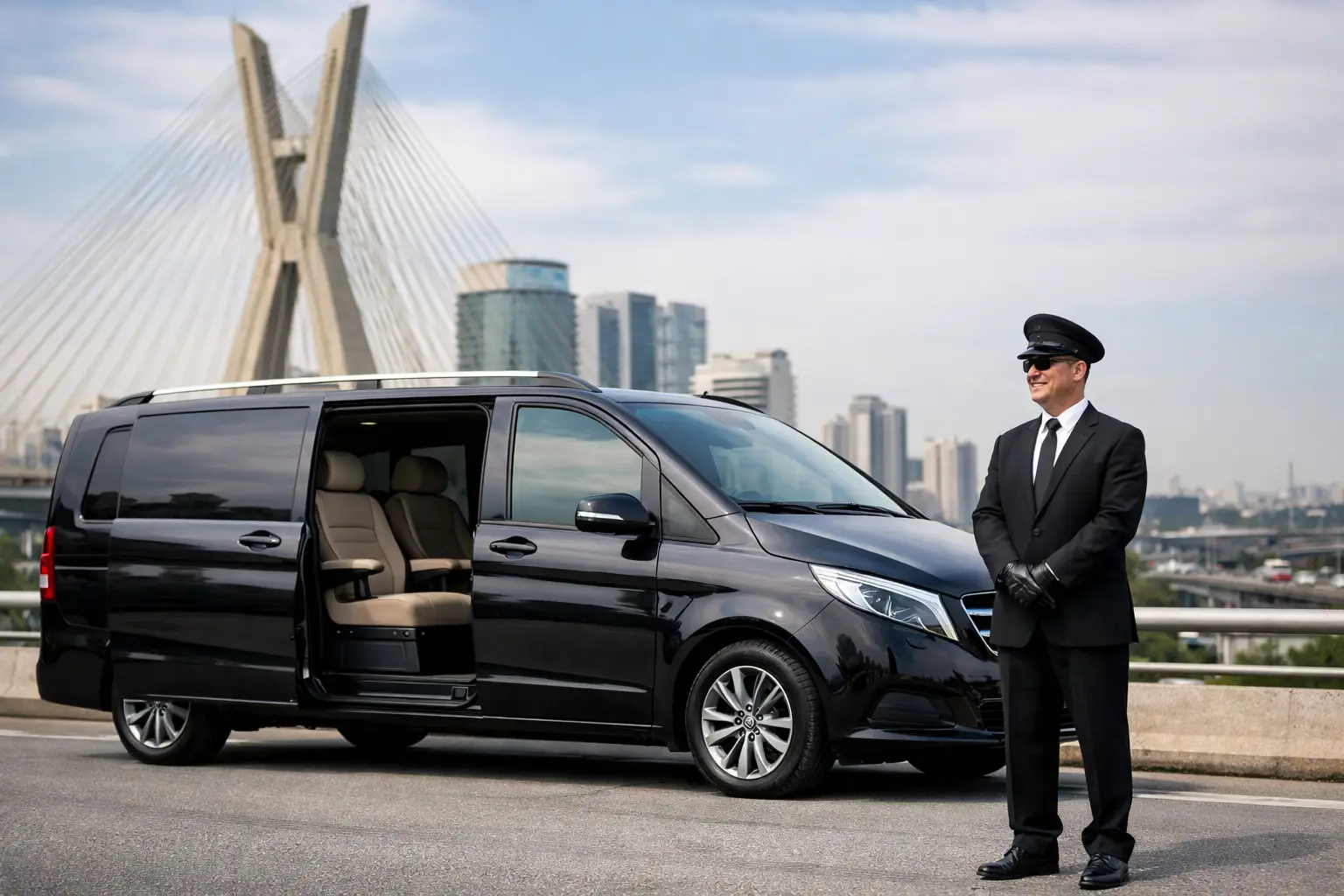 Van corporativa com motorista em São Paulo
